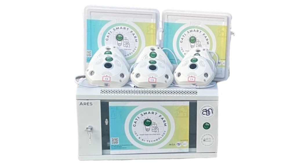 GATI CoughSense — ARES control unit with acoustic barn sensors